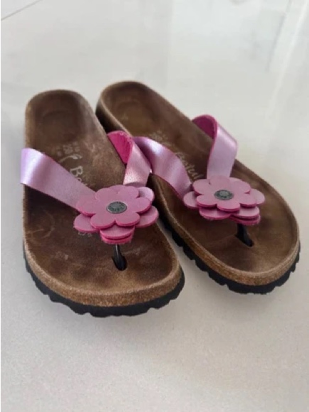 Betula by Birkenstock Lene Sandal Flower Metallic Pink 8 38